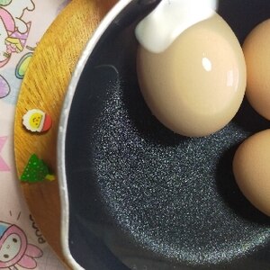固めゆで卵作り方